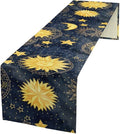 Sun Moon Table Runner, Boho Starry Sky Table Runners by ShiTingYu