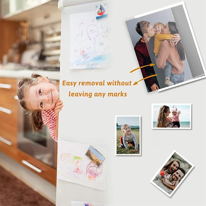 5 Pack Magnetic Picture Frames for Refrigerator, Holds 4 x 6 Inches Photos - Image 5