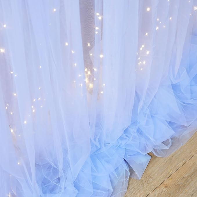 Blue Tulle Backdrop Curtains - Image 7