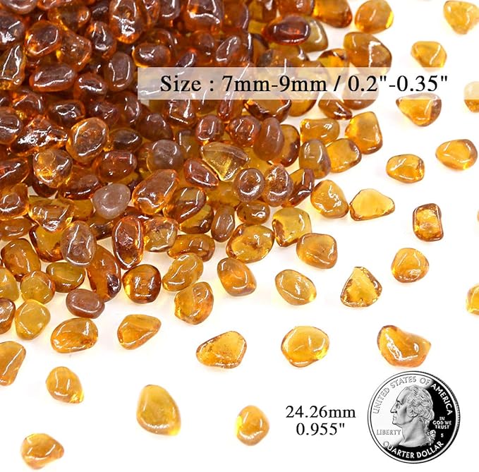 Hilitchi Glass Stones Non-Toxic Beautiful Smooth Vibrant Colors Vase Filler - Image 2
