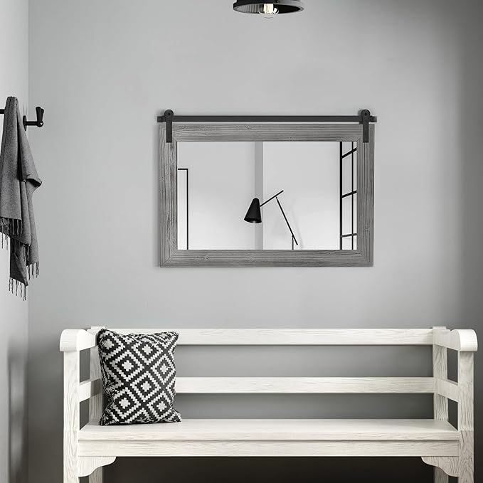 COGOOD Farmhouse Barn Door Mirror - Image 2