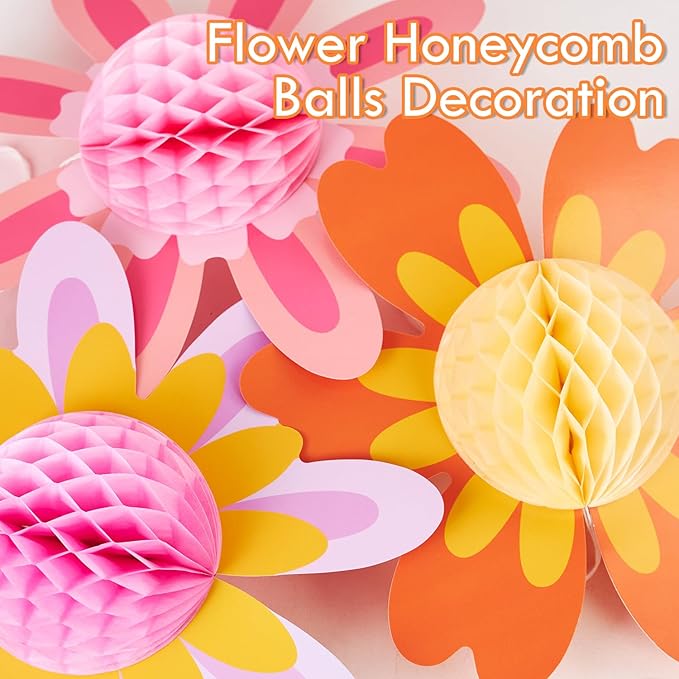 SUNBEAUTY 9 PCS 10 Inches Daisy Birthday Party Decorations - Image 6