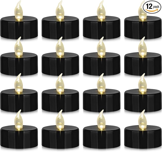 Nancia 12PACK Flameless LED Tea Lights Candles, Realistic and Bright Flickering by NanciaFlamelesscandles