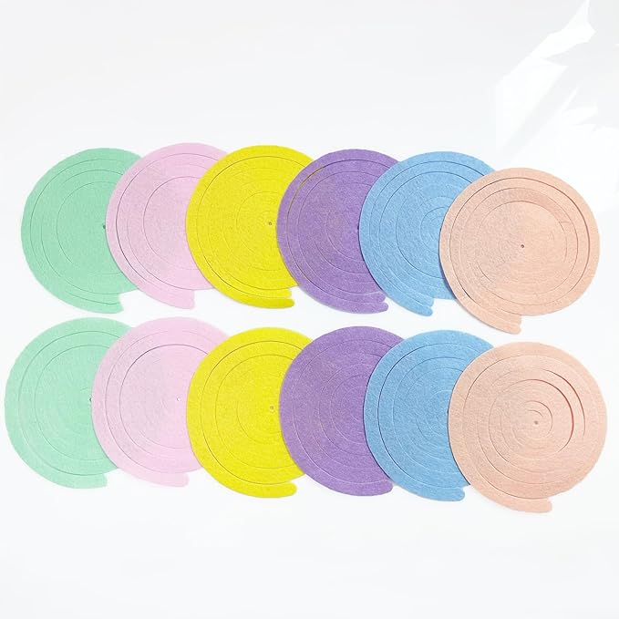 36 Pcs Pastel Hanging Swirl Decorations Pastel Color Felt Swirl Streamer Spiral - Image 3