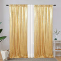 Eternal Beauty Sequin Backdrop Curtains, 2x8 Ft-2 Panels Gold Back Drop by EternalBeauty