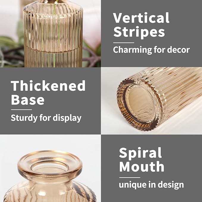Glass Bud Vases Set of 20, Living Bud Vases, Small Bud Vase in Bulk, Mini - Image 3