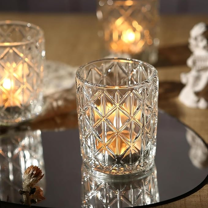 72pcs Clear Votive Candle Holders, Vintage Glass Candle Holder - Image 7