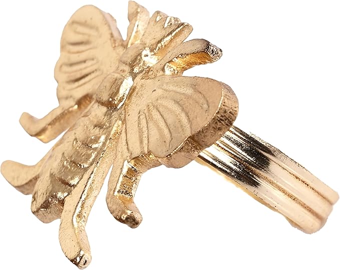 Gold Napkin Rings Set of 12 - Image 9