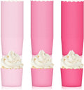 Whaline 120Pcs Pink Paper Baking Cups Scalloped Edge Cupcake Wrappers Gradient by Whaline