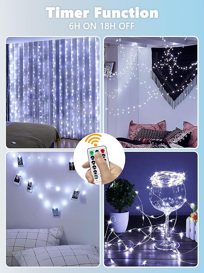 3 Pack Fairy Lights Battery Operated - Image 5