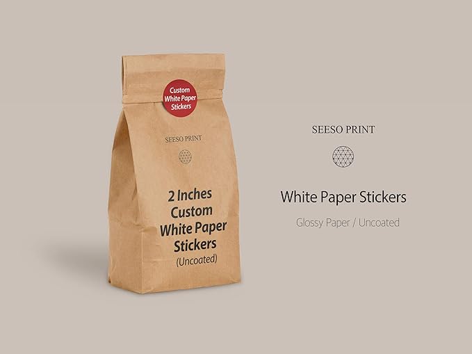 300 pcs Premium Custom Stickers Paper 2 inch Round Uncoated - Image 3