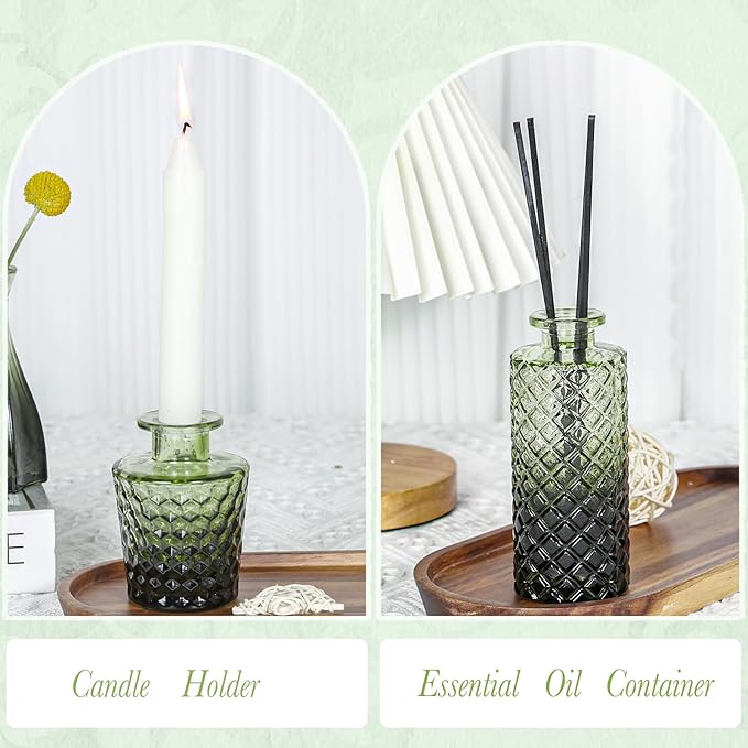 Glass Bud Vases Set of 5, Mini Flower Vase - Image 7