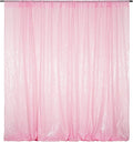 Poise3EHome Pink Sequin Backdrop, 8FT x 10FT Sequin Photography Backdrop Curtain by Poise3EHome