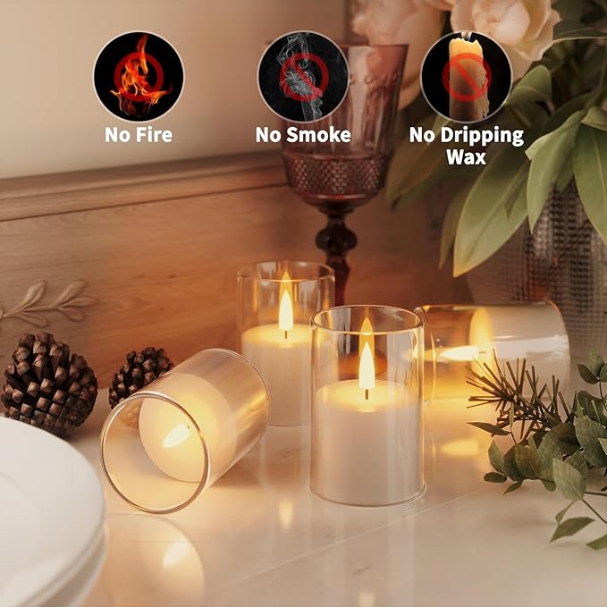 6Pack Flickering Flameless LED Candles - Image 2