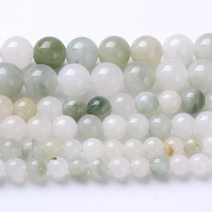 Blue and White Streamer Stone Beads by Unknown