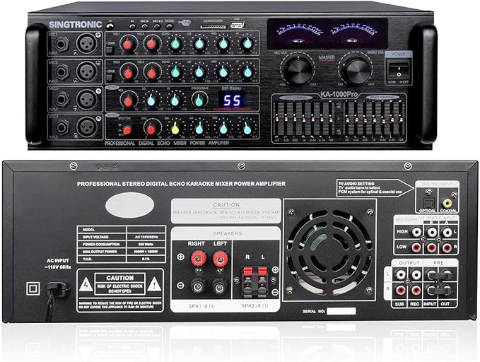 SINGTRONIC Professional 2000 WATTS Complete Karaoke System Package Free: - Image 2