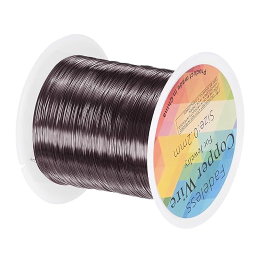 0.2mm Jewelry Wire, 32 Gauge 328FT Craft Wire Copper Beading Wire by MMETERXITY