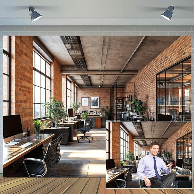 10X10ft Office Video Photo Backdrop Photography Background - Image 3