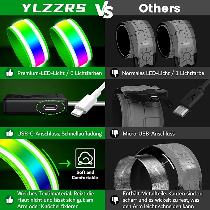 LED Armband for Running, Light Up Arm Bands for Night Walking Running, - Image 5