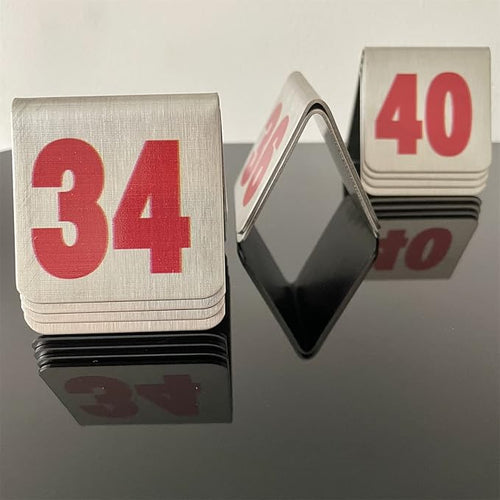 10 Pcs Metal Place Cards Stackable Tent Style Table Numbers，Place Card Holders - Image 2