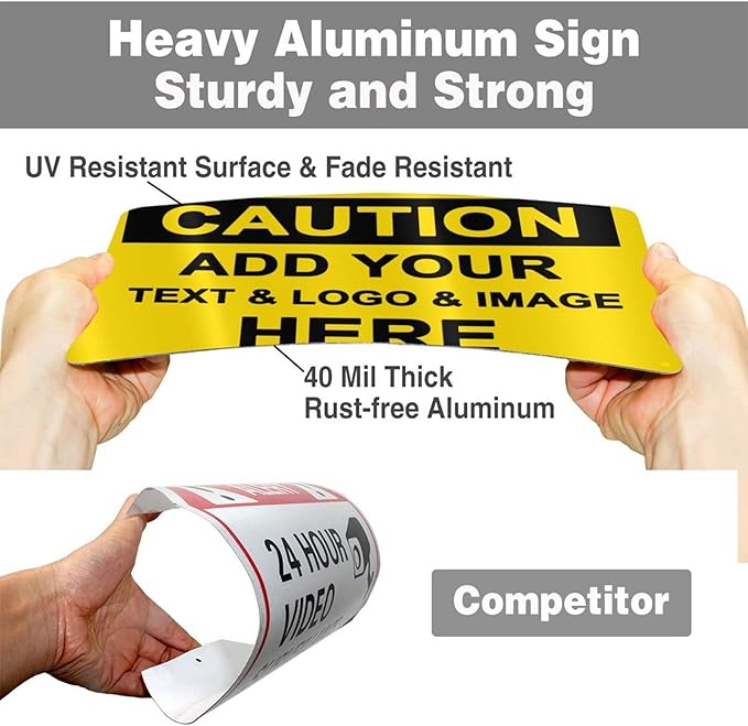 Custom Caution Signs Outdoor Metal - Image 5