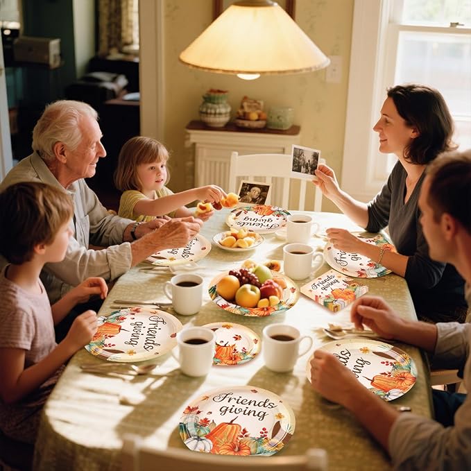 Friendsgiving Plates and Napkins Sets - Image 6