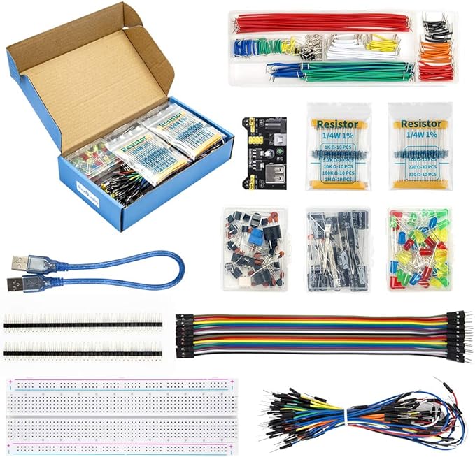REXQualis Electronics Component Fun Kit w/Power Supply Module, Jumper Wire - Image 2
