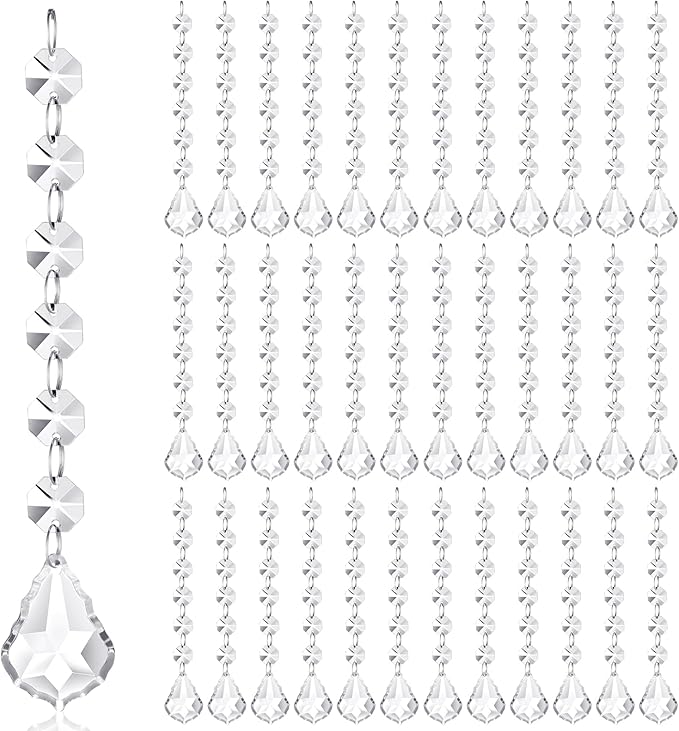 Nuenen 100 Pcs Acrylic Hanging Crystals by Nuenen