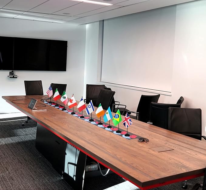 12 Pack India Desk Flags Set, Indian Small Mini Table Office Flags - Image 6