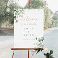 Welcome Wedding Sign Personalized, Pole Mount by CENOVACY