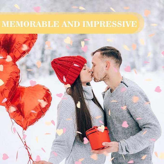 5000Pcs Heart Confetti, Table Confetti Hearts Shaped - Image 4