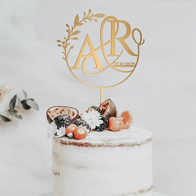 Personalized Wedding Cakes Topper, Anniversary Weddings Decorations, Custom - Image 4
