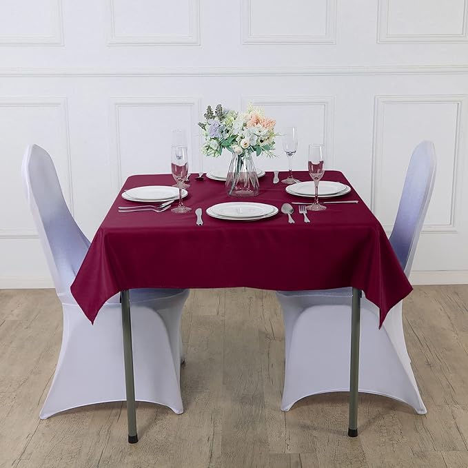 Cupuamon Square Tablecloth 70x70 inch Washable Polyester Fabric Table Cloth - Image 7