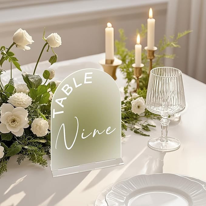 Frosted Arch Wedding Table Numbers 1-30 - Image 4