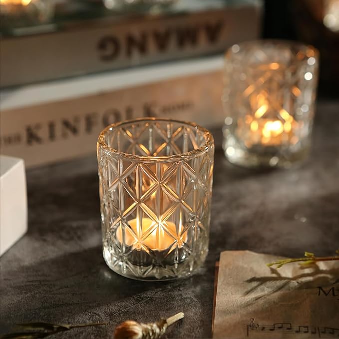 72pcs Clear Votive Candle Holders, Vintage Glass Candle Holder - Image 6
