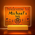 Personalized Bar Gifts for HOME BAR, Custom Name Date Acrylic Light Up Signs by Unknown