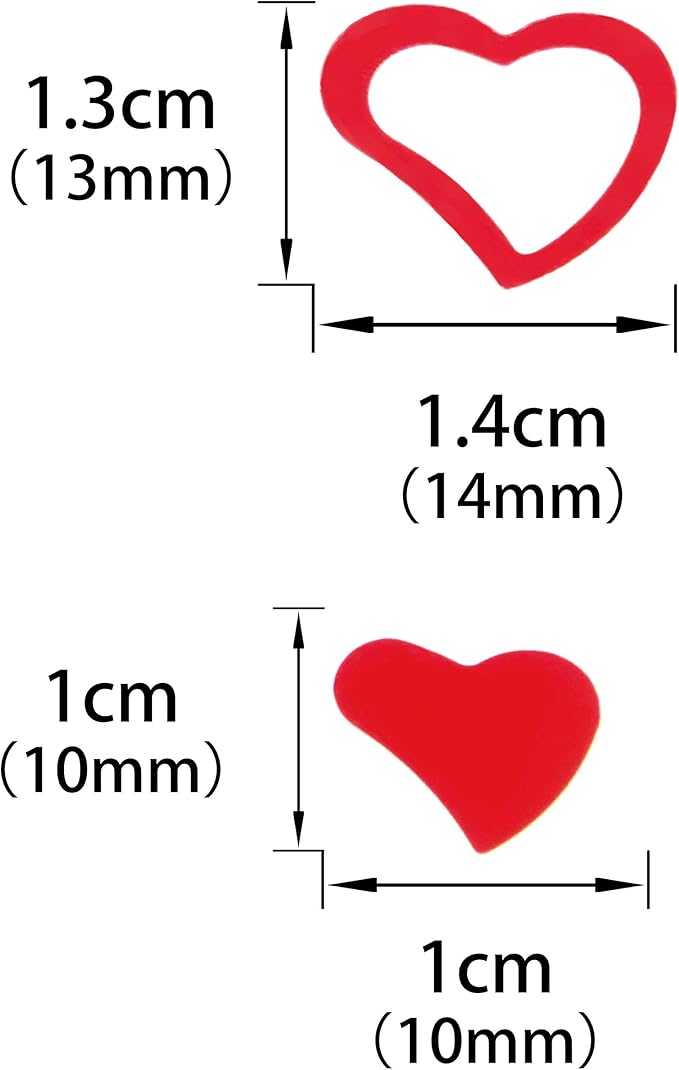 Red Love Heart Table Confetti - Image 2
