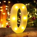 Marquee Numbers 0, Led Large Marquee Letters Sign 26 Alphabet and 10 Light Up by funsky