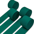 PartyWoo Crepe Paper Streamers 4 Rolls 328ft, Pack of Bluish Green Party by PartyWoo
