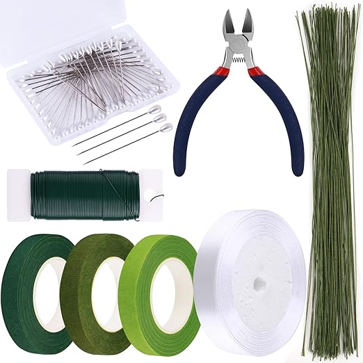 GLAMFIELDS Floral Tape and Floral Wire, Floral Arrangement Kit by GLAMFIELDS