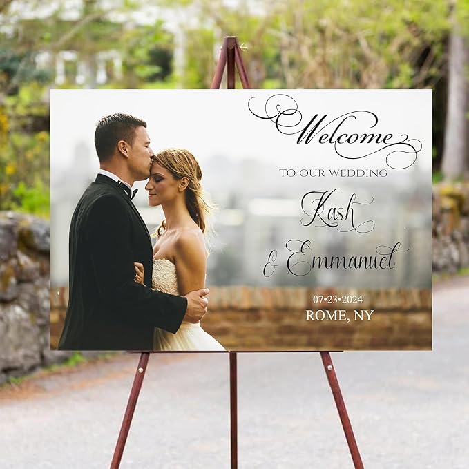 Generic Landscape Photo Wedding Sign, Editable Welcome To Our Wedding, 24x36 - Image 3