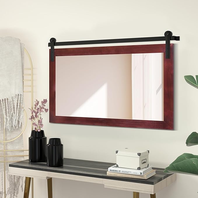 COGOOD Farmhouse Barn Door Mirror - Image 3