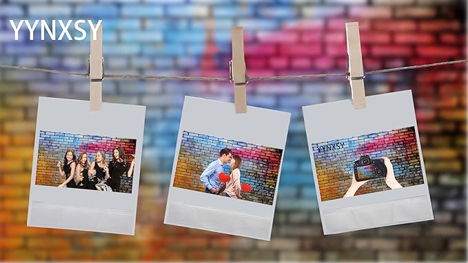 YYNXSY Colorful Brick Wall Photo Backdrop - Image 5