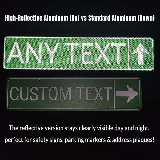 Custom Street Reflective Sign, Personalized Metal Road Sign, Single/Double Sided - Image 5
