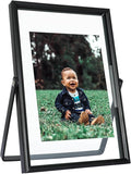 Black Floating Frame, For Picture 3.5x5, Tabletop Shelf Photo Frame, Classy by AhaGoOfficial