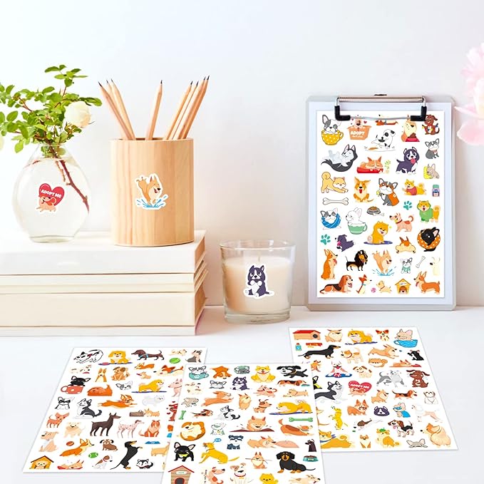 Cute Dog Stickers Puppy Pet Decal Sticker 780 Counts Party Gifts Goodie Bags - Image 7