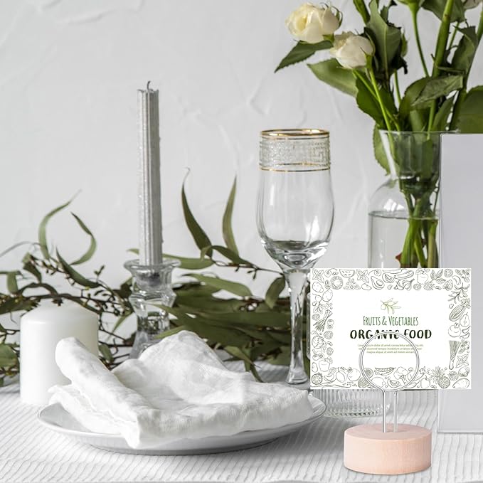 Table Number Holders Pack of 10 Metal Wire - Image 6