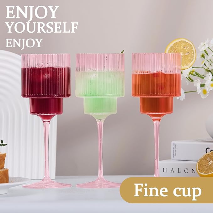 Plastic Goblets Wine Glasses - 12Oz Acrylic Wine Glasses Origami Unbreakable - Image 7