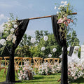 Black Wedding Arch Draping Fabric 2 Panels 29" x 20 FT Black Drapes by DeZerlor