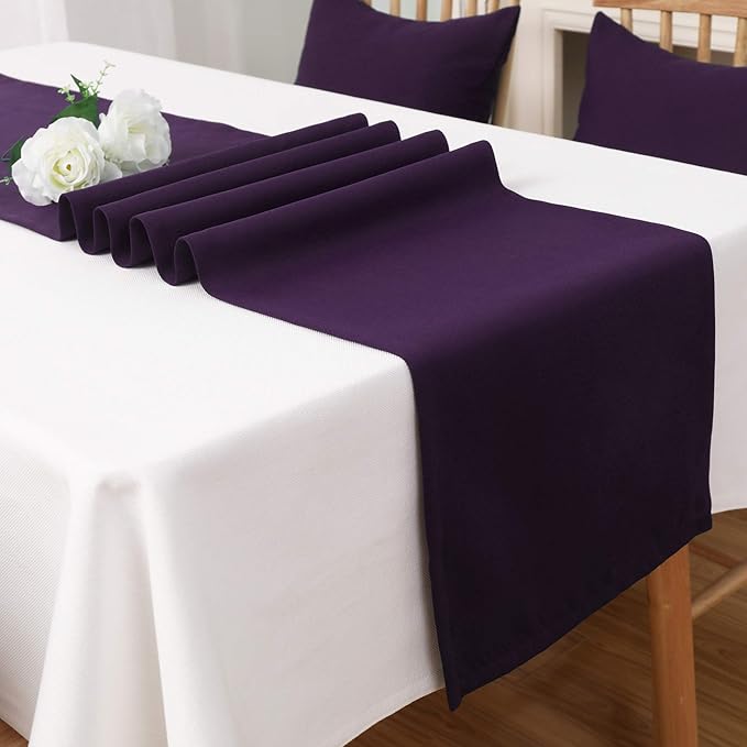 DUALIFE Plum Purple Table Runner - Image 4